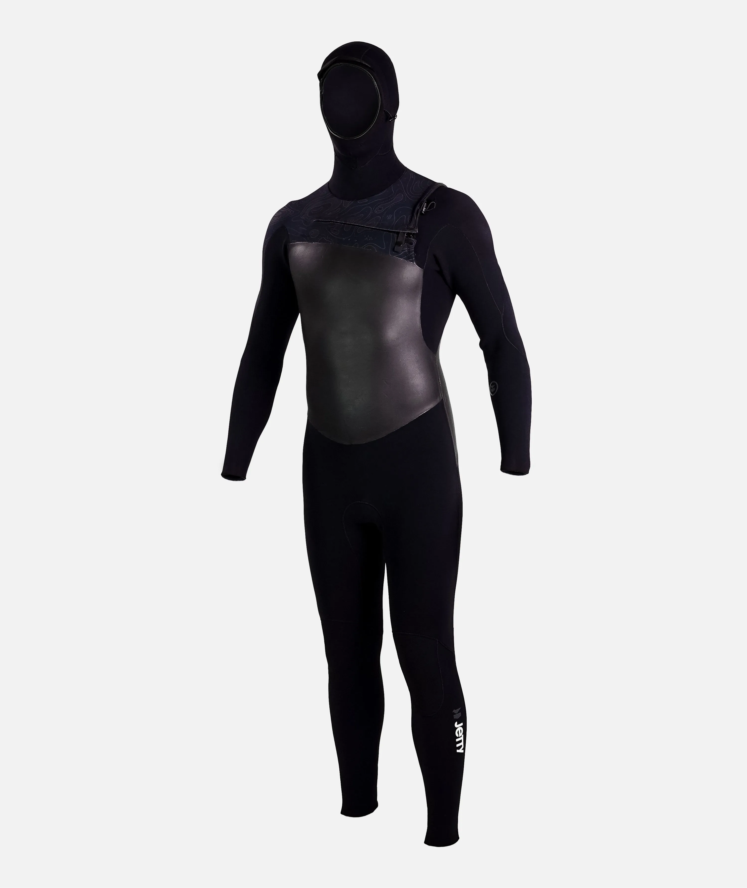 Hooded 4/3 Wetsuit - Black